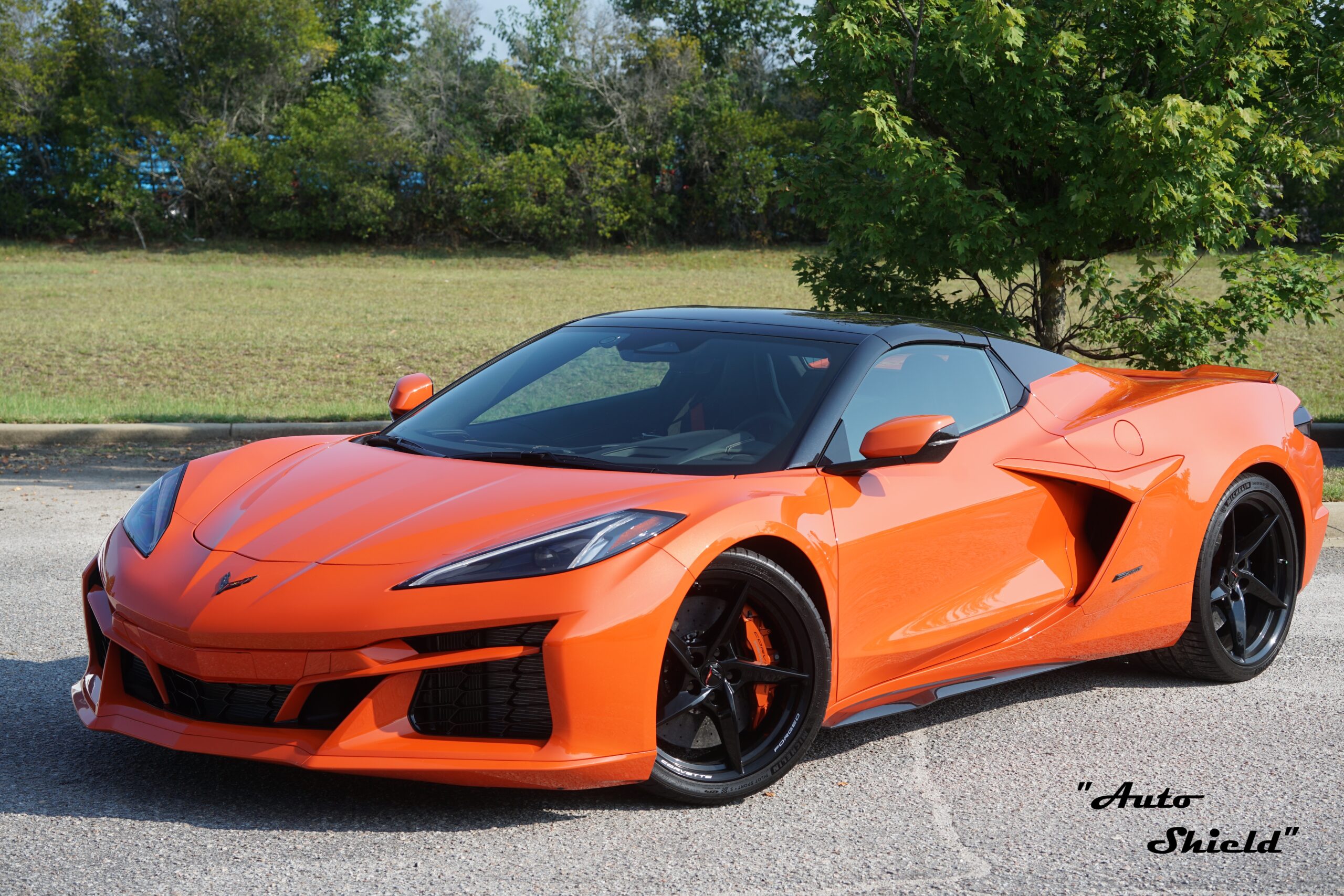 premium orange sports car